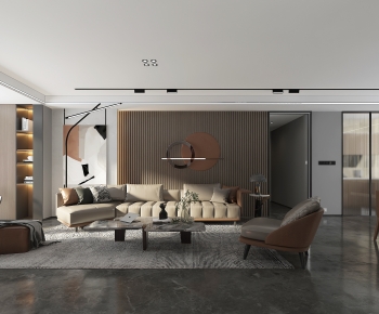 Modern A Living Room-ID:419681132