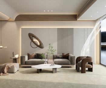 Wabi-sabi Style A Living Room-ID:300734048