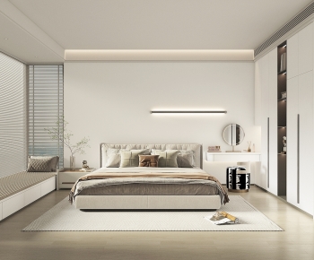 Modern Double Bed-ID:833278893
