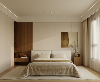 Wabi-sabi Style Bedroom-ID:365861892