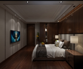 New Chinese Style Bedroom-ID:121960676