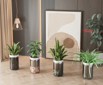 Modern Ground Green Plant Potted Plants-ID:148653983