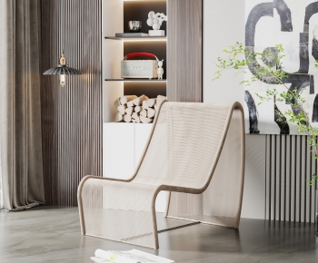 Wabi-sabi Style Lounge Chair-ID:345428942