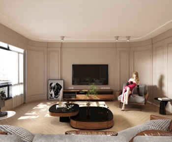 Modern A Living Room-ID:405700282