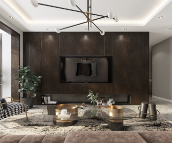 Modern A Living Room-ID:593691116