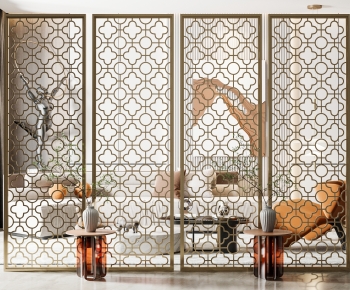 Simple European Style Metal Screen Partition-ID:954997061