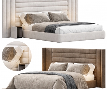 Modern Double Bed-ID:142889024