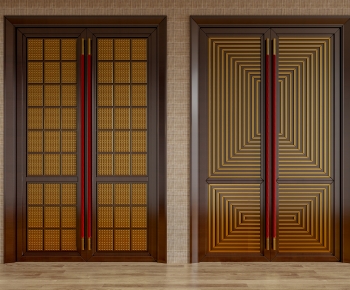 New Chinese Style Double Door-ID:500595095