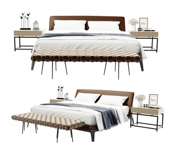 Modern Double Bed-ID:704133999