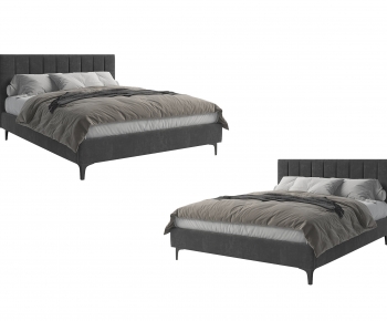 Modern Double Bed-ID:952841045
