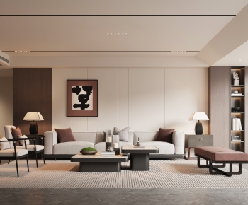 New Chinese Style A Living Room-ID:405718095
