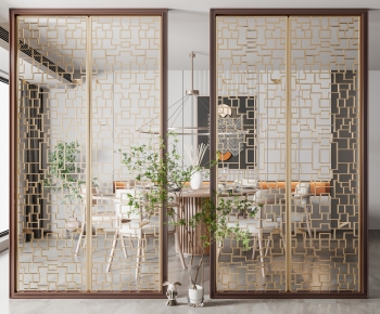 New Chinese Style Metal Screen Partition-ID:568912986