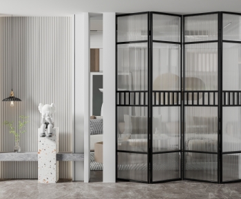 Modern Glass Screen Partition-ID:416826964