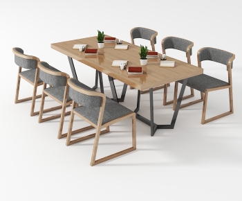 Nordic Style Dining Table And Chairs-ID:884778028