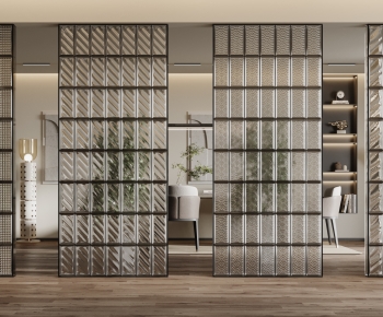 Modern Glass Screen Partition-ID:307403097