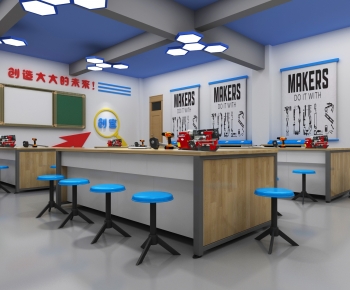Modern School Classrooms-ID:550957921