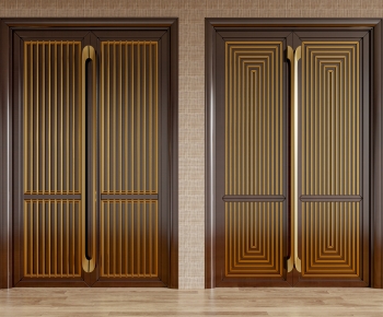 New Chinese Style Double Door-ID:517023092