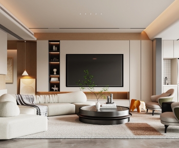 Modern A Living Room-ID:901781088