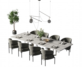 Modern Dining Table And Chairs-ID:131464961