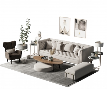 American Style Sofa Combination-ID:265947105