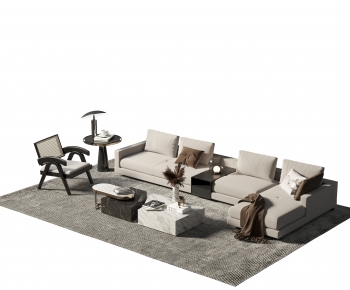New Chinese Style Corner Sofa-ID:267841102
