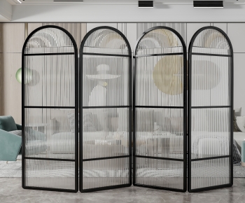 Modern Glass Screen Partition-ID:865212921