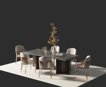 Modern Dining Table And Chairs-ID:386909014