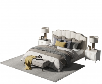 American Style Double Bed-ID:139288902
