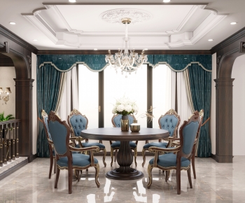 American Style Dining Room-ID:967691901