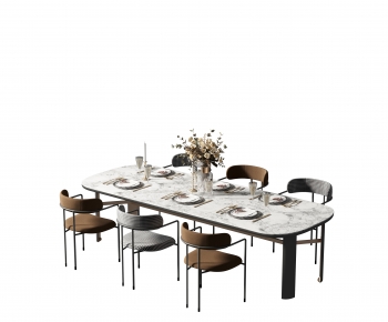 Modern Dining Table And Chairs-ID:598867899