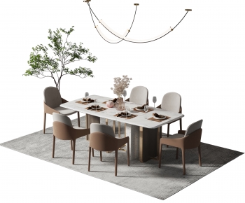 Modern Dining Table And Chairs-ID:336126099