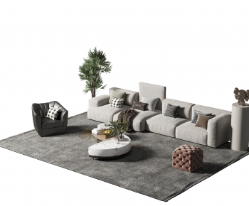 Wabi-sabi Style Sofa Combination-ID:811475043