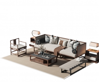 New Chinese Style Sofa Combination-ID:313744078