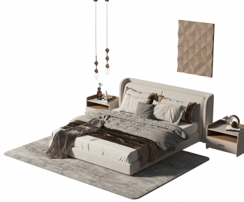 Modern Double Bed-ID:698074103