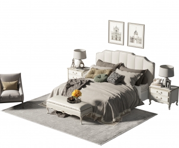 American Style Double Bed-ID:664225109