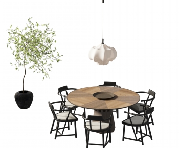 New Chinese Style Dining Table And Chairs-ID:951286082