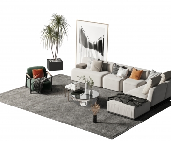 Wabi-sabi Style Sofa Combination-ID:123523009