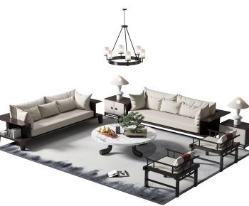 New Chinese Style Sofa Combination-ID:578539415