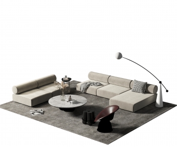 Wabi-sabi Style Sofa Combination-ID:501321086