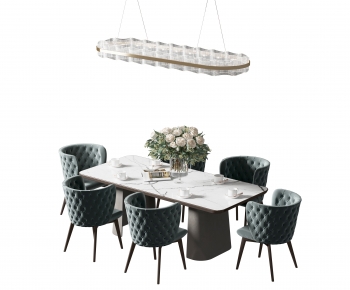 American Style Dining Table And Chairs-ID:721076011