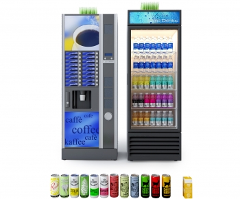 现代饮料冰柜 咖啡机-ID:828744899
