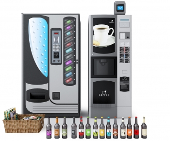现代饮料咖啡自动售卖机-ID:604879975