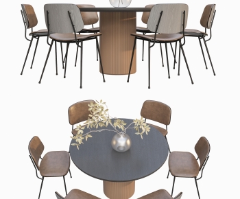 Nordic Style Dining Table And Chairs-ID:865020042