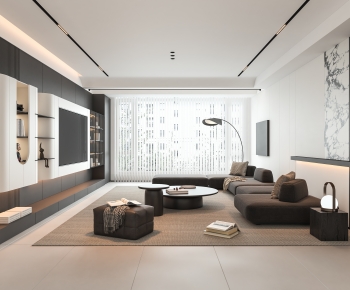 Modern A Living Room-ID:887274031