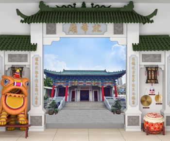 Chinese Style Decorated Archway-ID:416202072