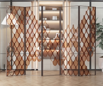 New Chinese Style Glass Screen Partition-ID:814716102