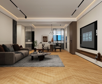 Modern A Living Room-ID:882514956