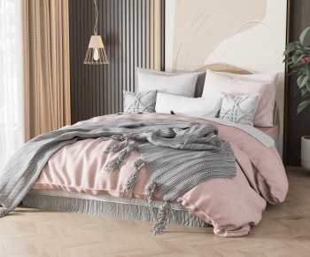 Modern Double Bed-ID:766756061