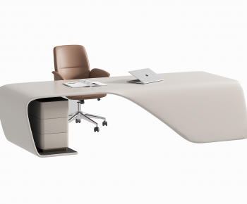Modern Office Desk And Chair-ID:155998953