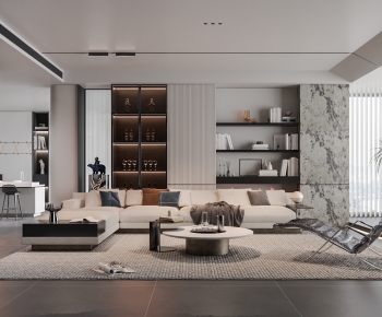 Modern A Living Room-ID:741162067